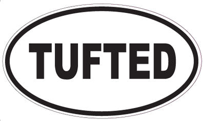 TUFTED - Oval Sticker