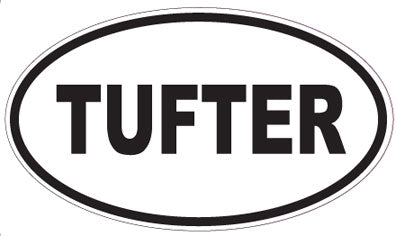 TUFTER - Oval Sticker
