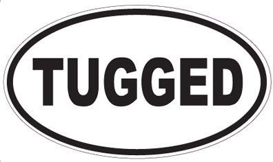 TUGGED - Oval Sticker