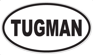TUGMAN - Oval Magnet