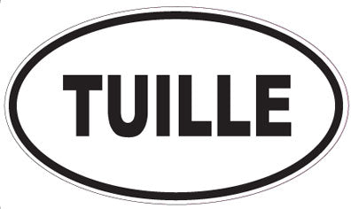 TUILLE - Oval Sticker