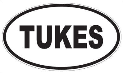 TUKES - Oval Sticker