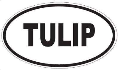 TULIP - Oval Sticker