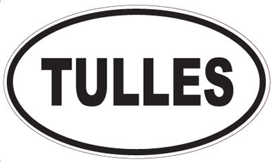 TULLES - Oval Sticker