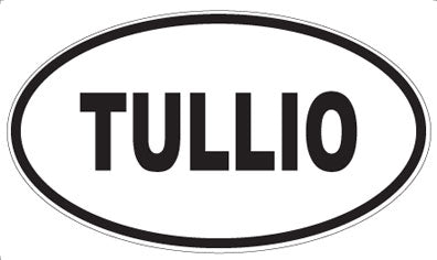 TULLIO - Oval Sticker