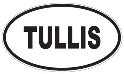 TULLIS - Oval Sticker