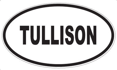 TULLISON - Oval Magnet