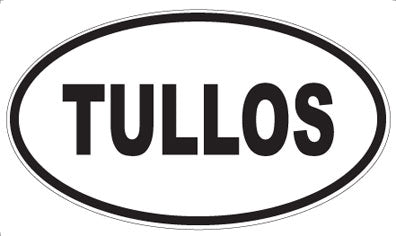 TULLOS - Oval Magnet
