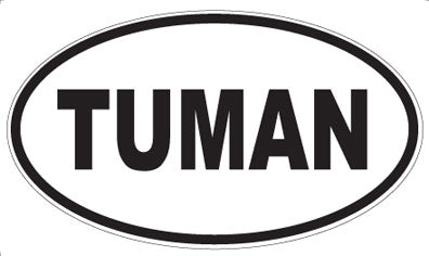 TUMAN - Oval Magnet