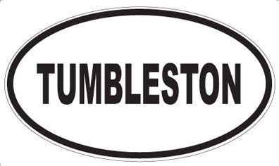 TUMBLESTON - Oval Sticker