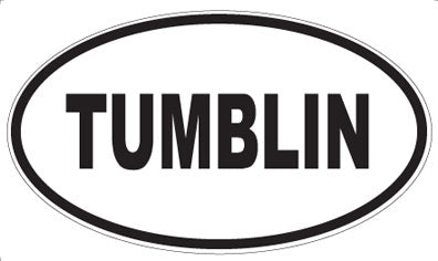 TUMBLIN - Oval Sticker