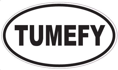 TUMEFY - Oval Sticker