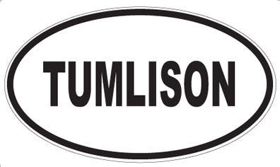 TUMLISON - Oval Sticker