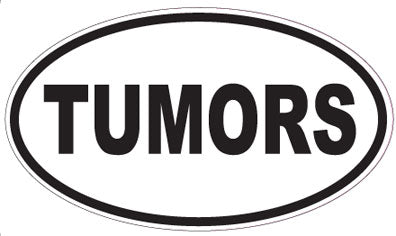 TUMORS - Oval Sticker
