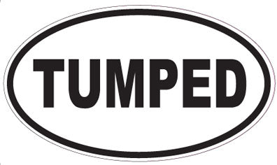 TUMPED - Oval Sticker