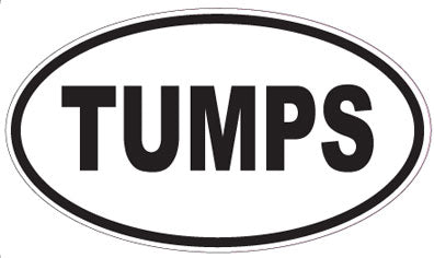 TUMPS - Oval Sticker
