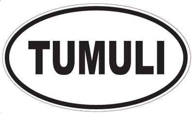 TUMULI - Oval Sticker