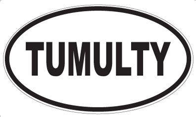 TUMULTY - Oval Sticker