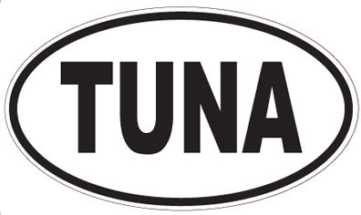 TUNA - Oval Sticker