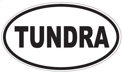 TUNDRA - Oval Sticker