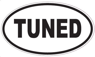 TUNED - Oval Sticker