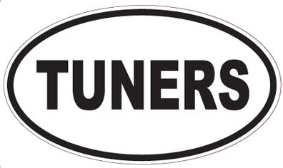 TUNERS - Oval Sticker