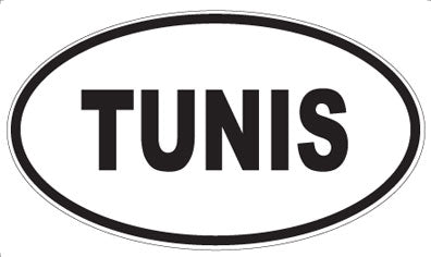 TUNIS - Oval Magnet
