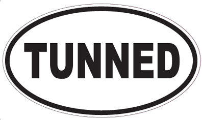 TUNNED - Oval Sticker