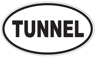 TUNNEL - Oval Sticker