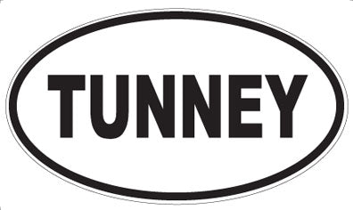 TUNNEY - Oval Magnet
