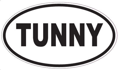 TUNNY - Oval Sticker