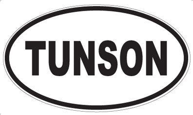 TUNSON - Oval Sticker
