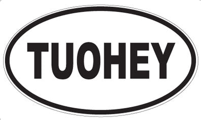 TUOHEY - Oval Sticker