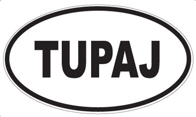 TUPAJ - Oval Sticker