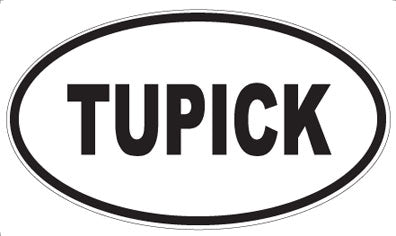 TUPICK - Oval Sticker