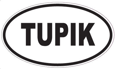 TUPIK - Oval Sticker