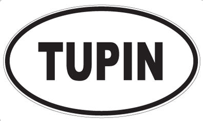 TUPIN - Oval Sticker
