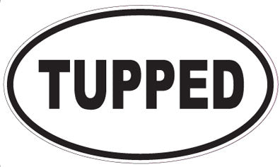 TUPPED - Oval Sticker