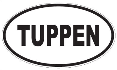 TUPPEN - Oval Sticker