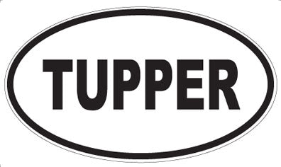 TUPPER - Oval Magnet