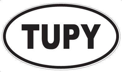 TUPY - Oval Sticker