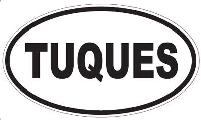TUQUES - Oval Sticker