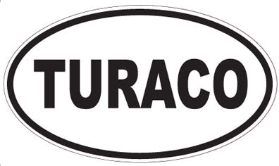 TURACO - Oval Sticker