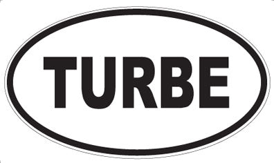 TURBE - Oval Sticker