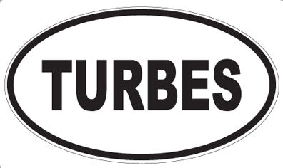 TURBES - Oval Sticker
