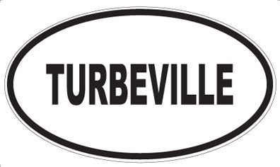 TURBEVILLE - Oval Sticker
