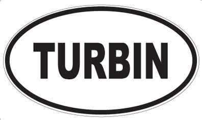 TURBIN - Oval Sticker