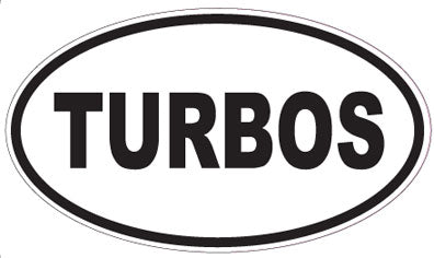 TURBOS - Oval Sticker