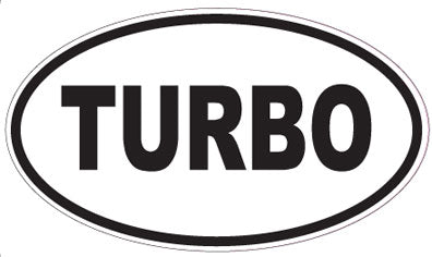 TURBO - Oval Magnet