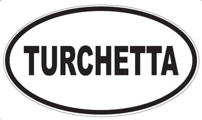 TURCHETTA - Oval Sticker